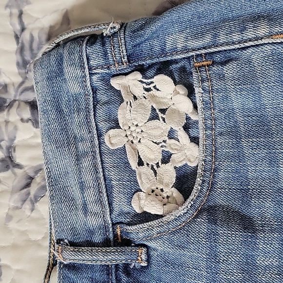 Abercrombie Kids Jean Shorts Distressed So Cute - Picture 4 of 11